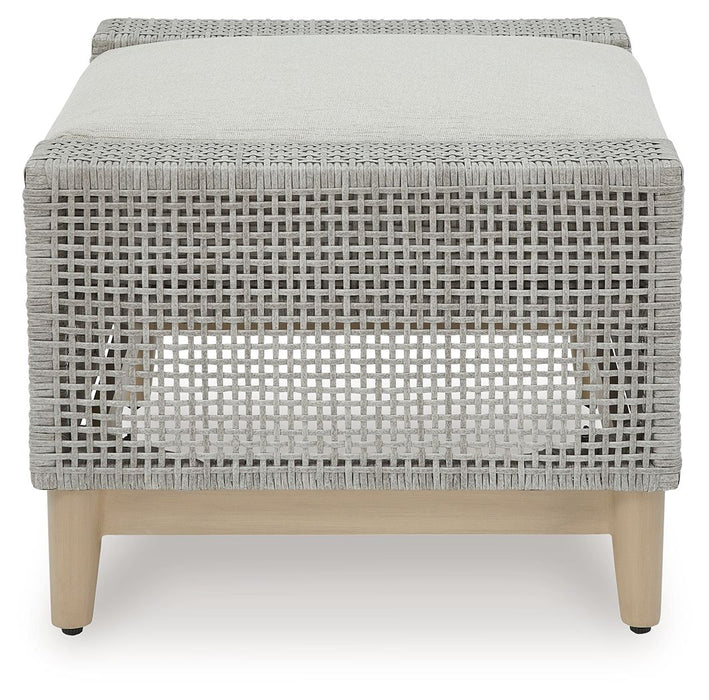 Seton Creek - Ottoman With Cushion - Gray