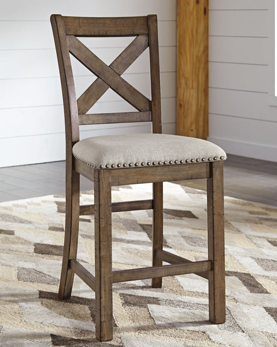 Moriville - Beige - Upholstered Barstool