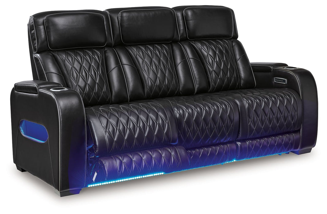 Boyington - 2 Pc. - Power Reclining Sofa And Loveseat - Black