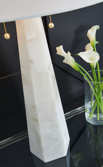 Laurellen - Alabaster Table Lamp - White