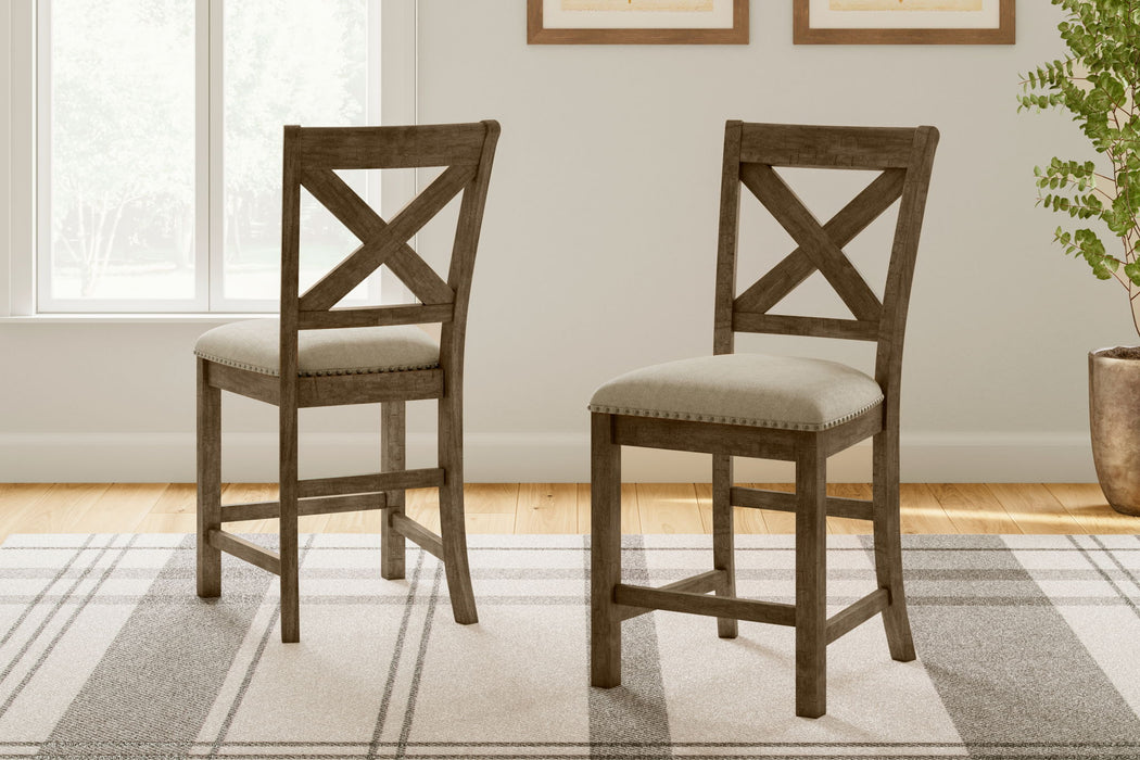 Moriville - Beige - Upholstered Barstool