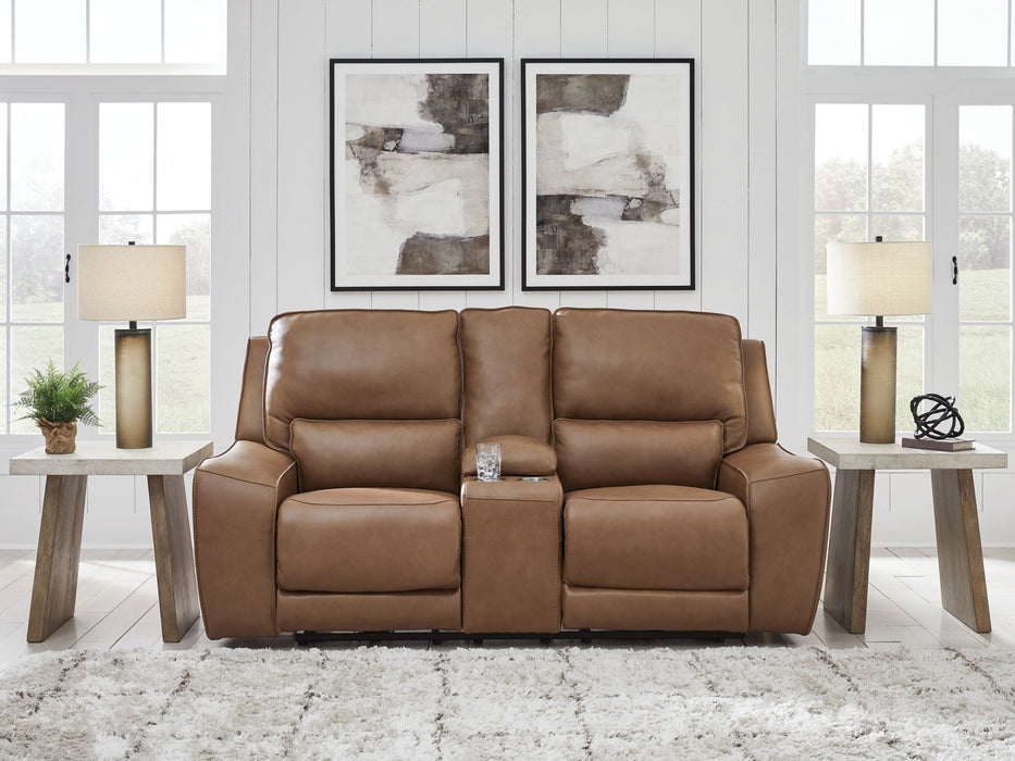 DeepWakes - Power Reclining Loveseat / Console / Adjustable Headrest
