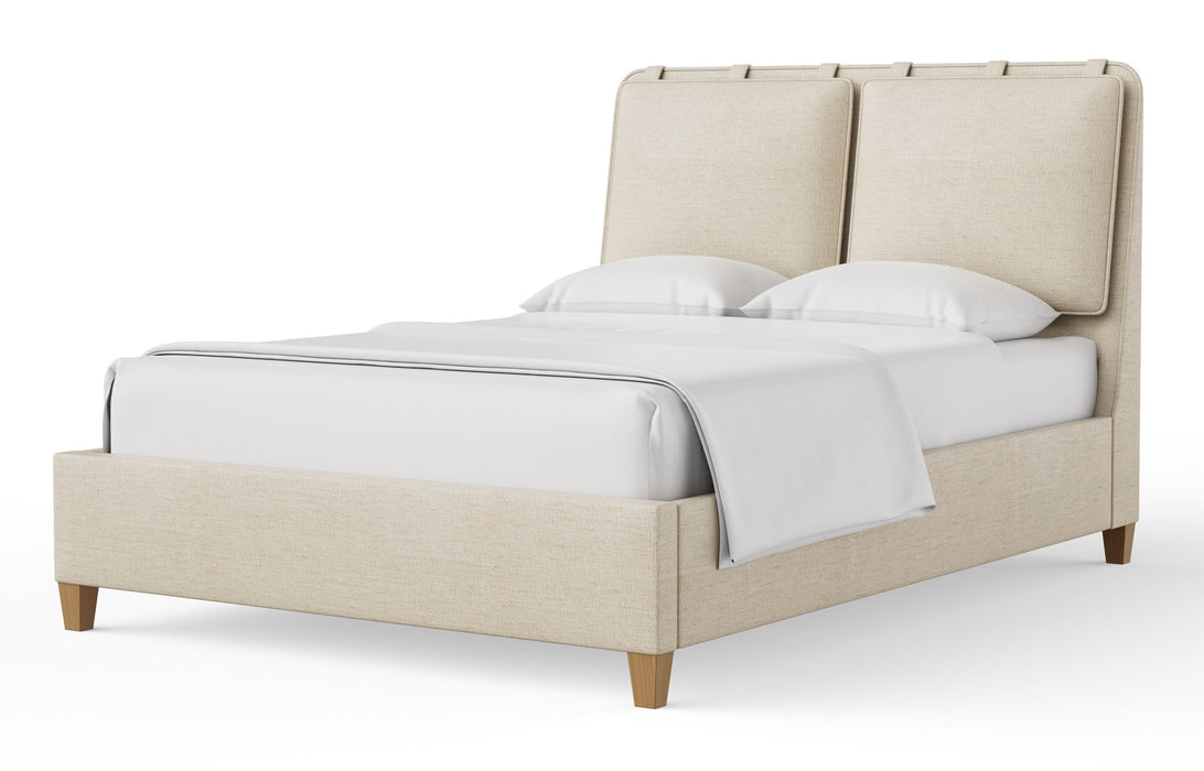 Nordhaven - Upholstered Bed - Clear Maple Legs