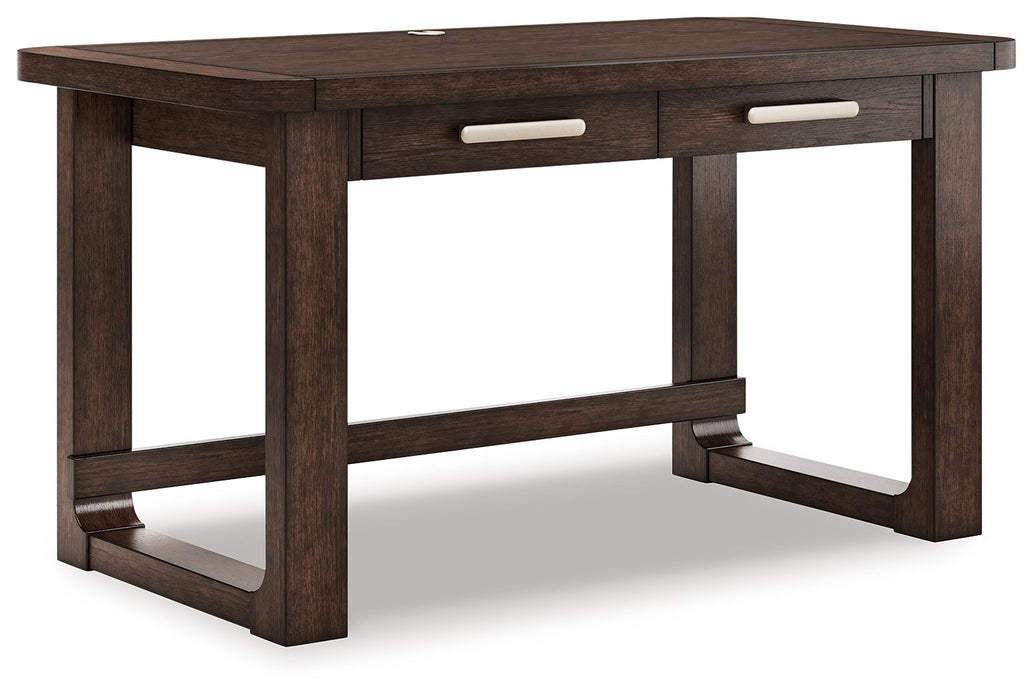 Breckington - Home Office Desk - Dark Brown