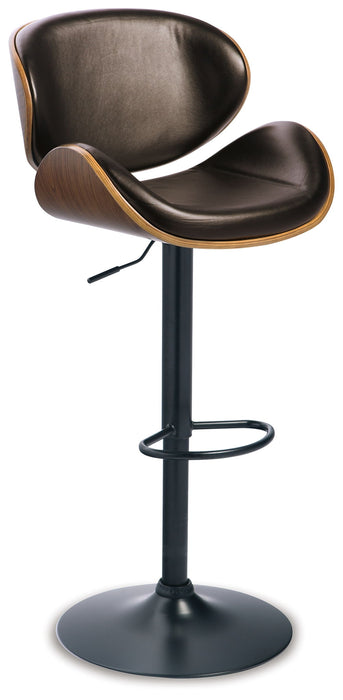 Bellatier - Brown - Tall Uph Swivel Barstool