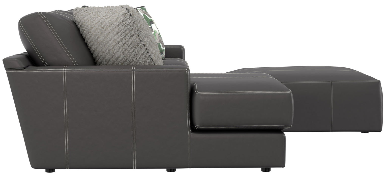 Minori - Italian Leather Sofa / Chaise And Cocktail Ottoman
