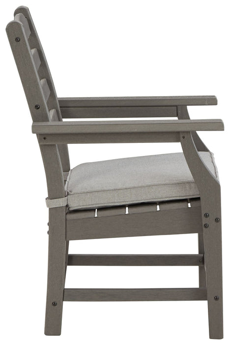 Visola - Arm Chair With Cushion (Set of 2) - Gray