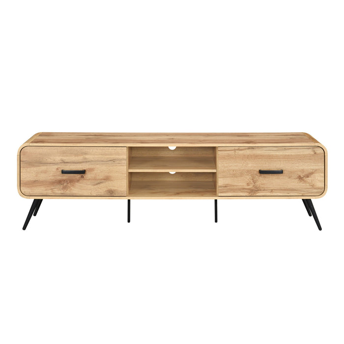 Rowan - 71" Low Profile TV Console - Natural