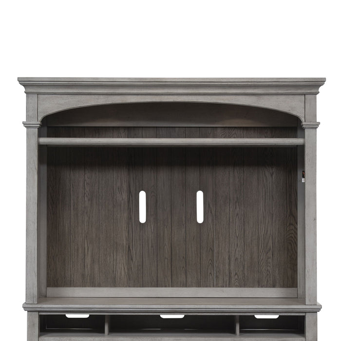 Heartland - Entertainment Hutch - Antique White / Tobacco Tops