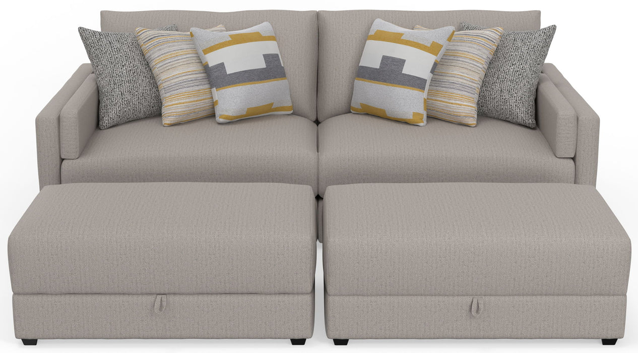 Trevor - Extra Deep Oversized Sofa With Included Storage Cocktail Ottoman