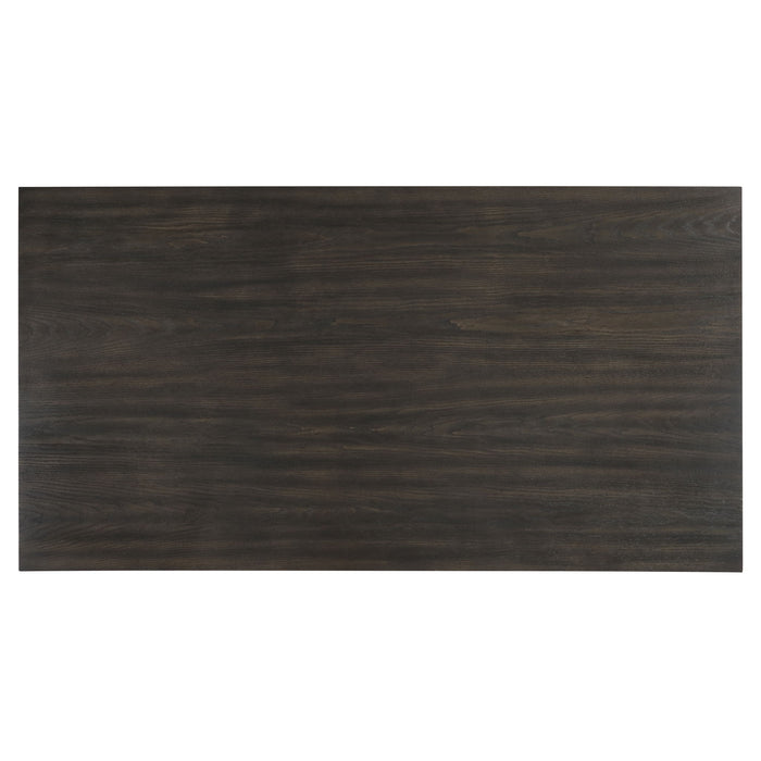 Plateau - 78" Rectangle Dining Table - Top & Base - Rustic Espresso
