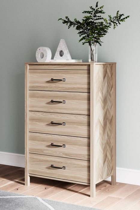 Battelle - Five Drawer Chest - Tan