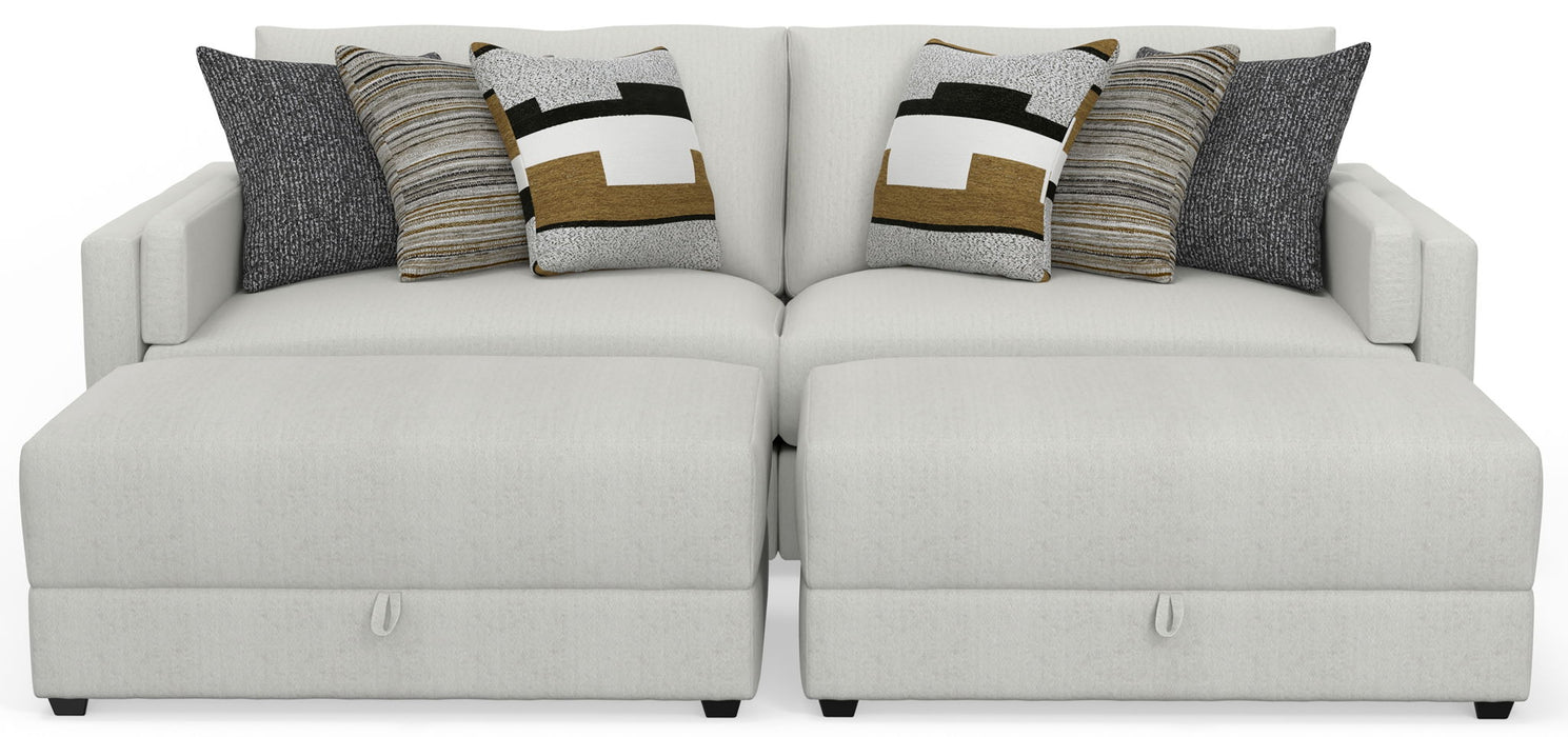 Trevor - Extra Deep Oversized Sofa With Included Storage Cocktail Ottoman