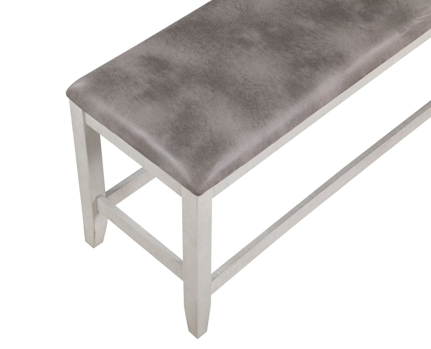 Richland - Counter Height Bench - White