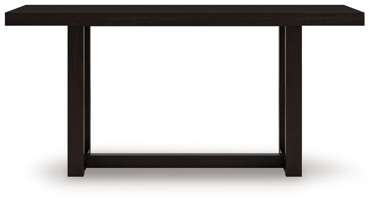 Neymorton - Rectangular Dining Room Counter Table - Dark Grayish Brown