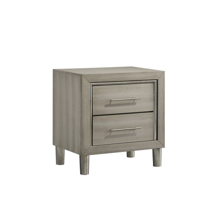 Lennox - 2 Drawer Nightstand - Gray