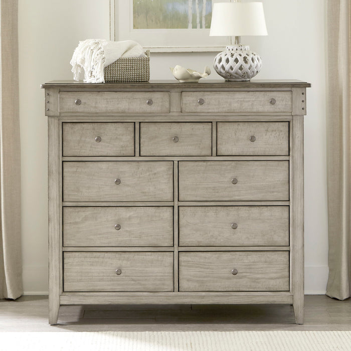 Ivy Hollow - 11 Drawer Chesser - Weathered Linen / Dusty Taupe
