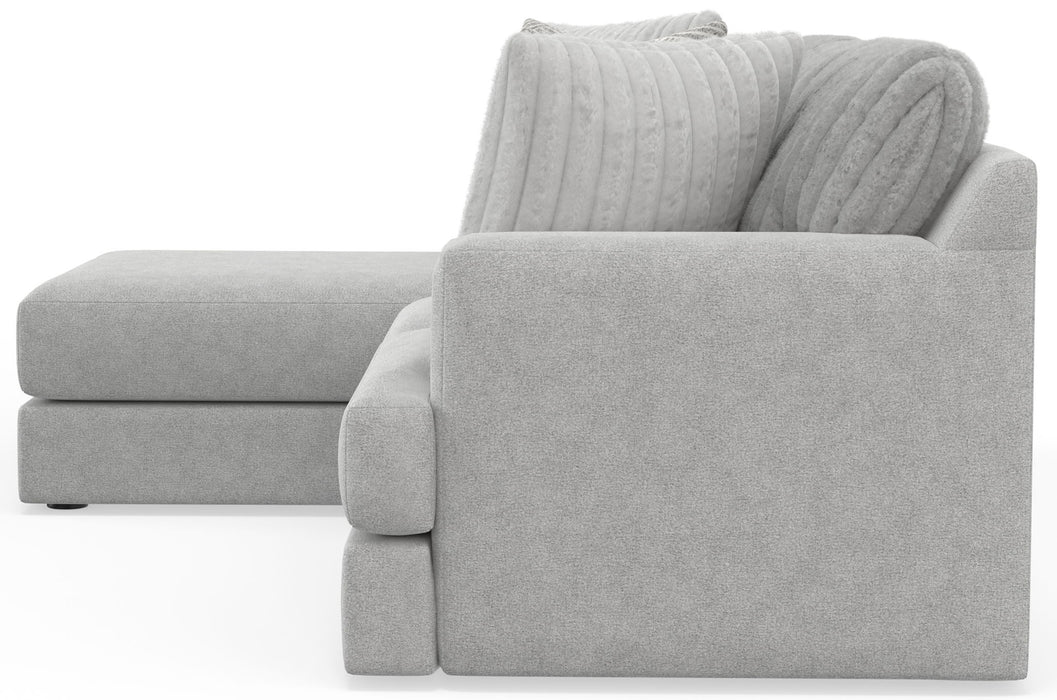 Logan - Upholstered Sectional With Comfort Coil Seating And Accent Pillows Included
