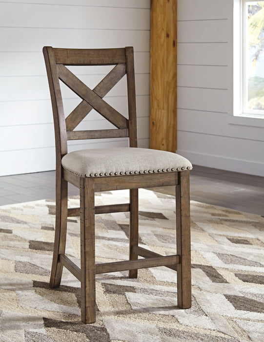 Moriville - Beige - Upholstered Barstool