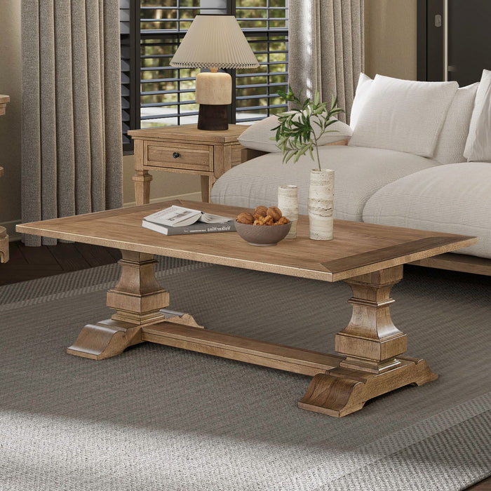 Haven Hills - Rectangular Cocktail Table - Camel Beige