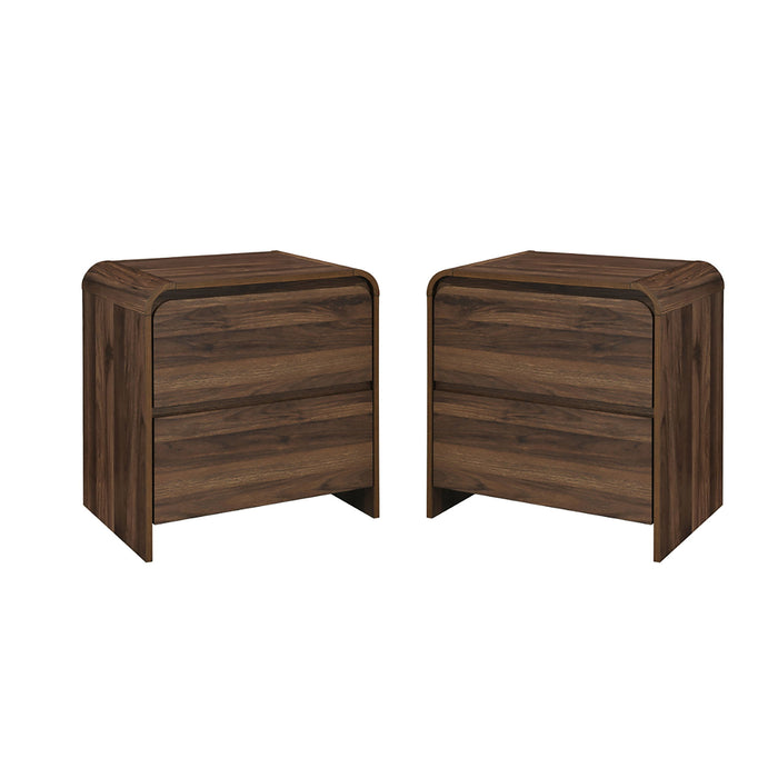 Mara - Two Drawer End Table / Bedside Table (Set of 2)