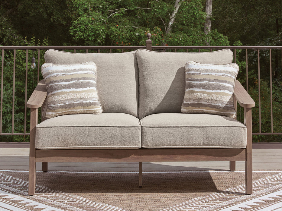 Harmony Headlands - Loveseat With Cushion - Natural / Gray