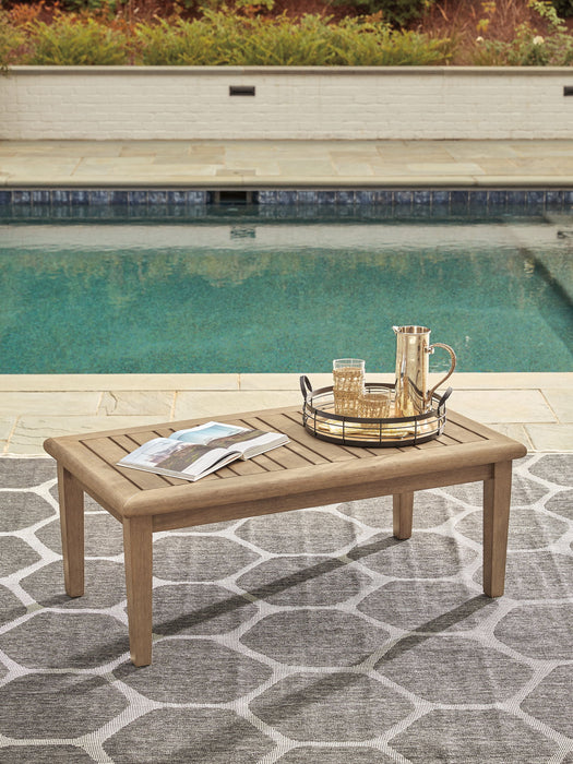 Carter Hall - Rectangular Cocktail Table - Beige