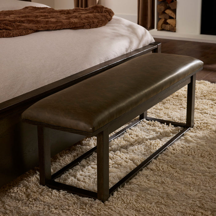 Lodge & Loft - Upholstered Bench - Sedona Brown