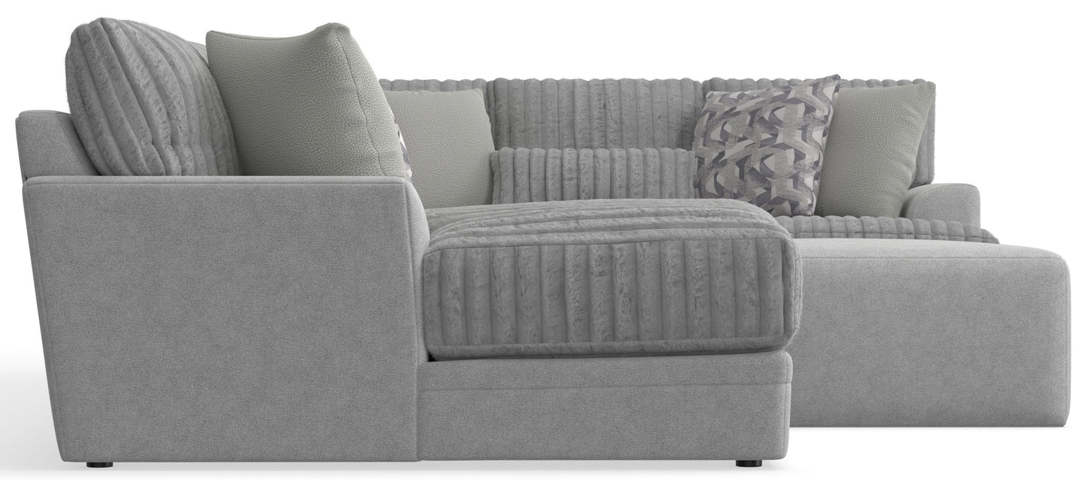 Titan - Sectional With Comfort Coil Seating, Cocktail Ottoman And Accent Pillows Included