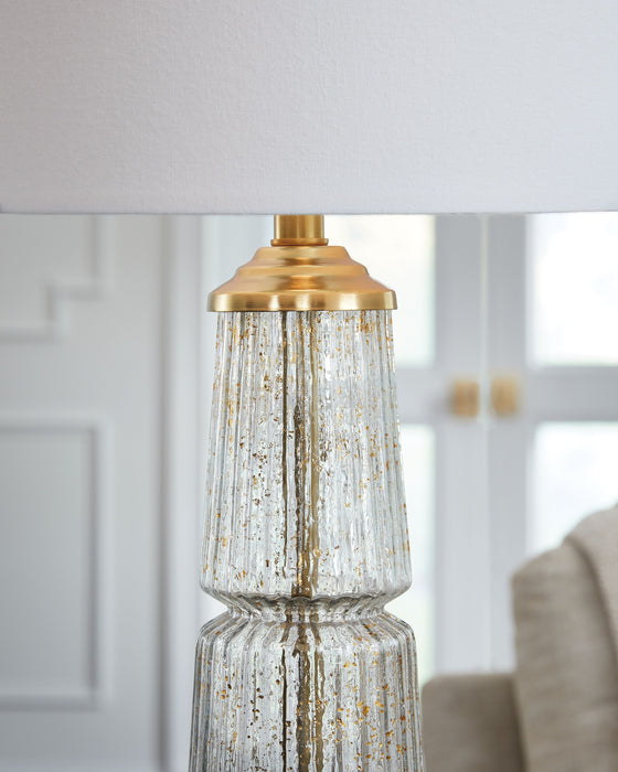 Bakersboro - Glass Table Lamp - Clear / Gold Finish
