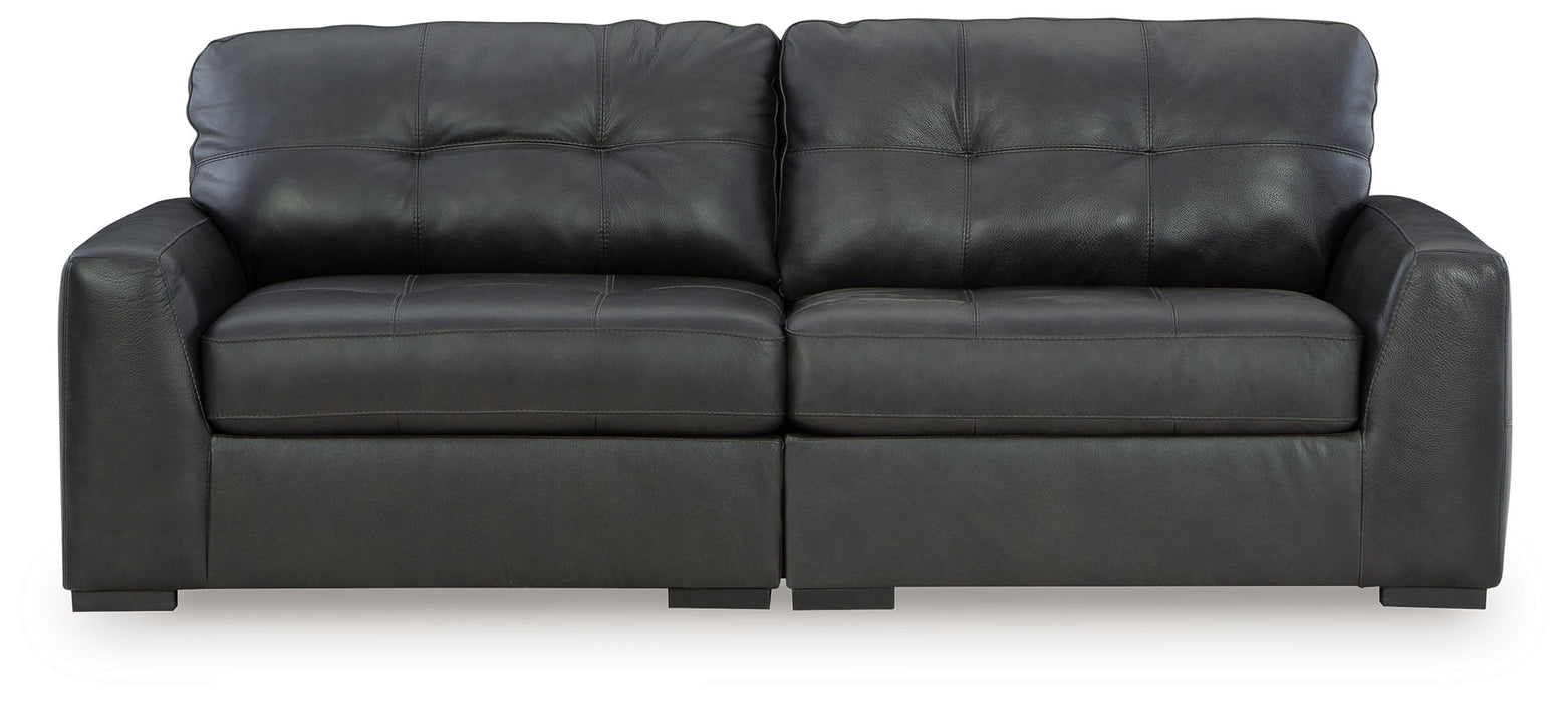 Brindley Pier - 2-Piece Sectional Loveseat - Fog