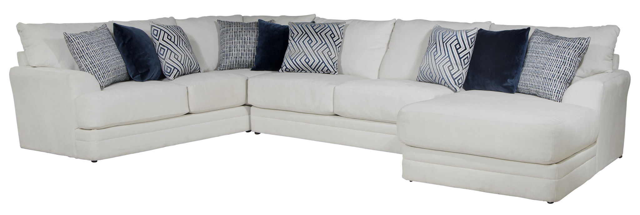 Polaris - Sectional With Comfort Coil Seating And Accent Pillows Included