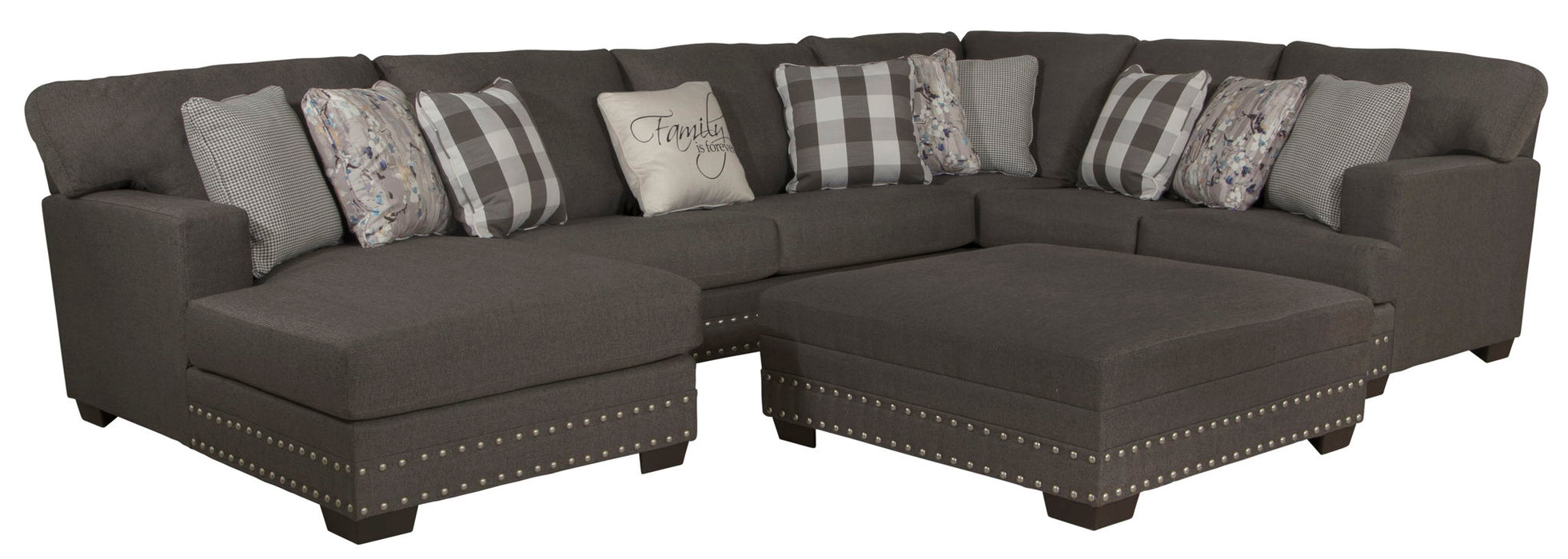 Crawford - Sectional With Cocktail Ottoman