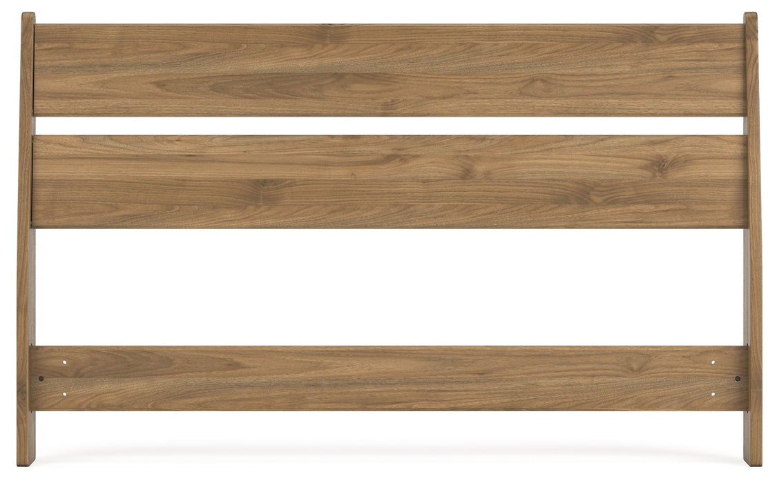 Deanlow - Full Panel Headboard - Honey