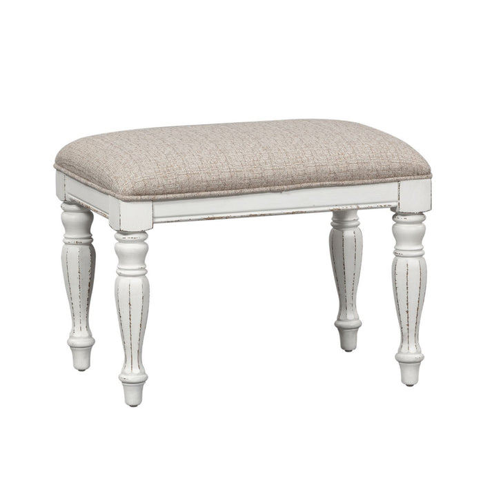 Magnolia Manor - Accent Bench - Antique White