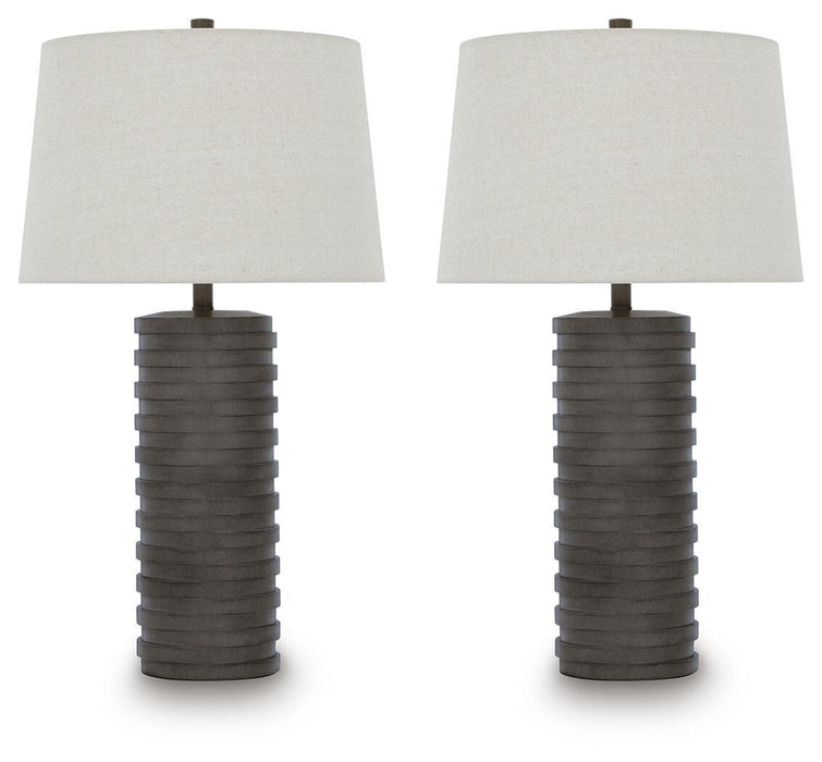 Neilett - Poly Table Lamp (Set of 2) - Antique Brown