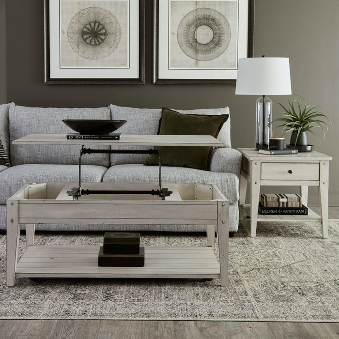 Lake House - Optional 3 Piece Set - Weathered White