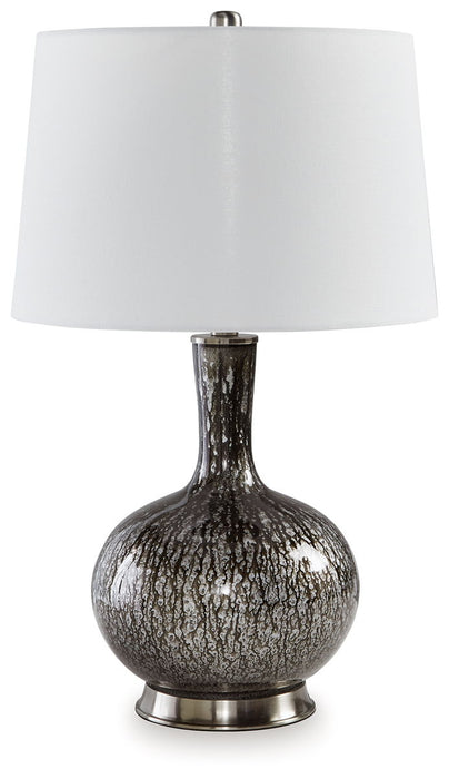 Tenslow - Glass Table Lamp - Antique Black