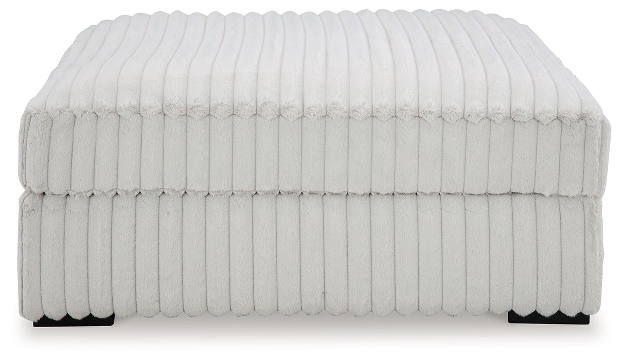 Stupendous - Oversized Accent Ottoman - Alloy