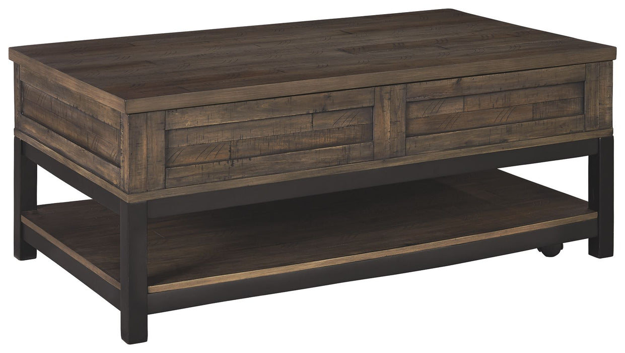 Johurst - LIFT TOP COCKTAIL TABLE - Grayish Brown