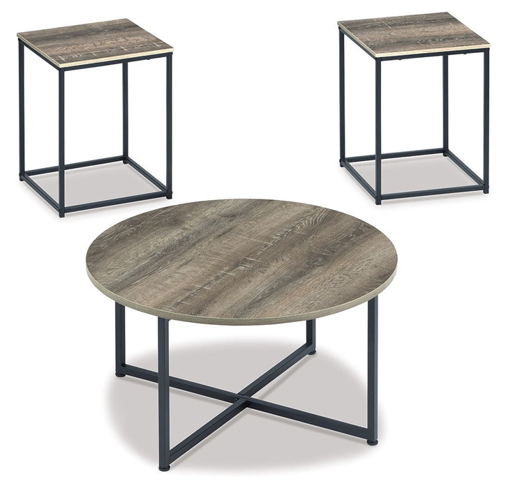 Wadeworth - Occasional Table Set (Set of 3) - Brown / Beige