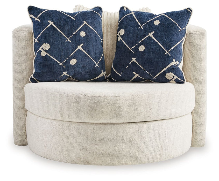Padova - Swivel Accent Chair - Ivory