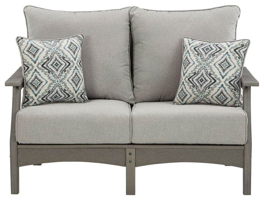 Visola - Loveseat With Cushion - Gray