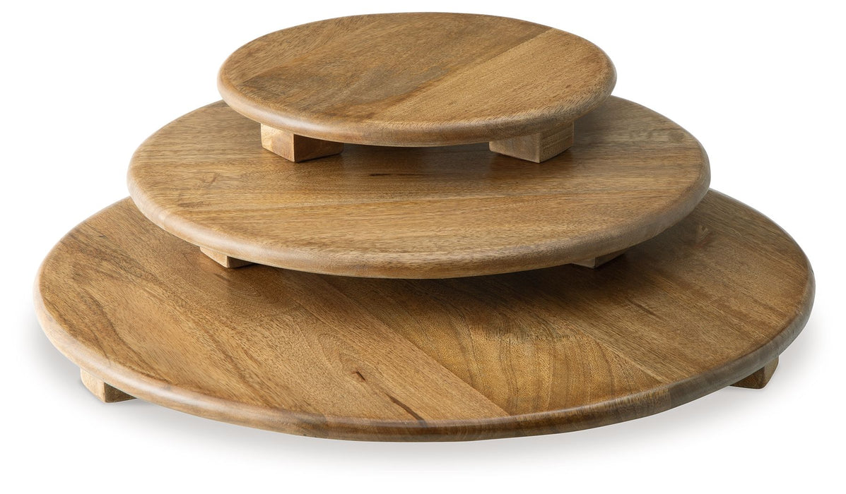 Kaidler - Tray Set (Set of 3) - Brown