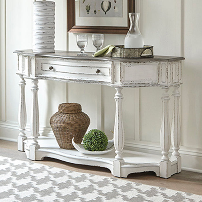 Magnolia Manor - Hall Console Table - Antique White
