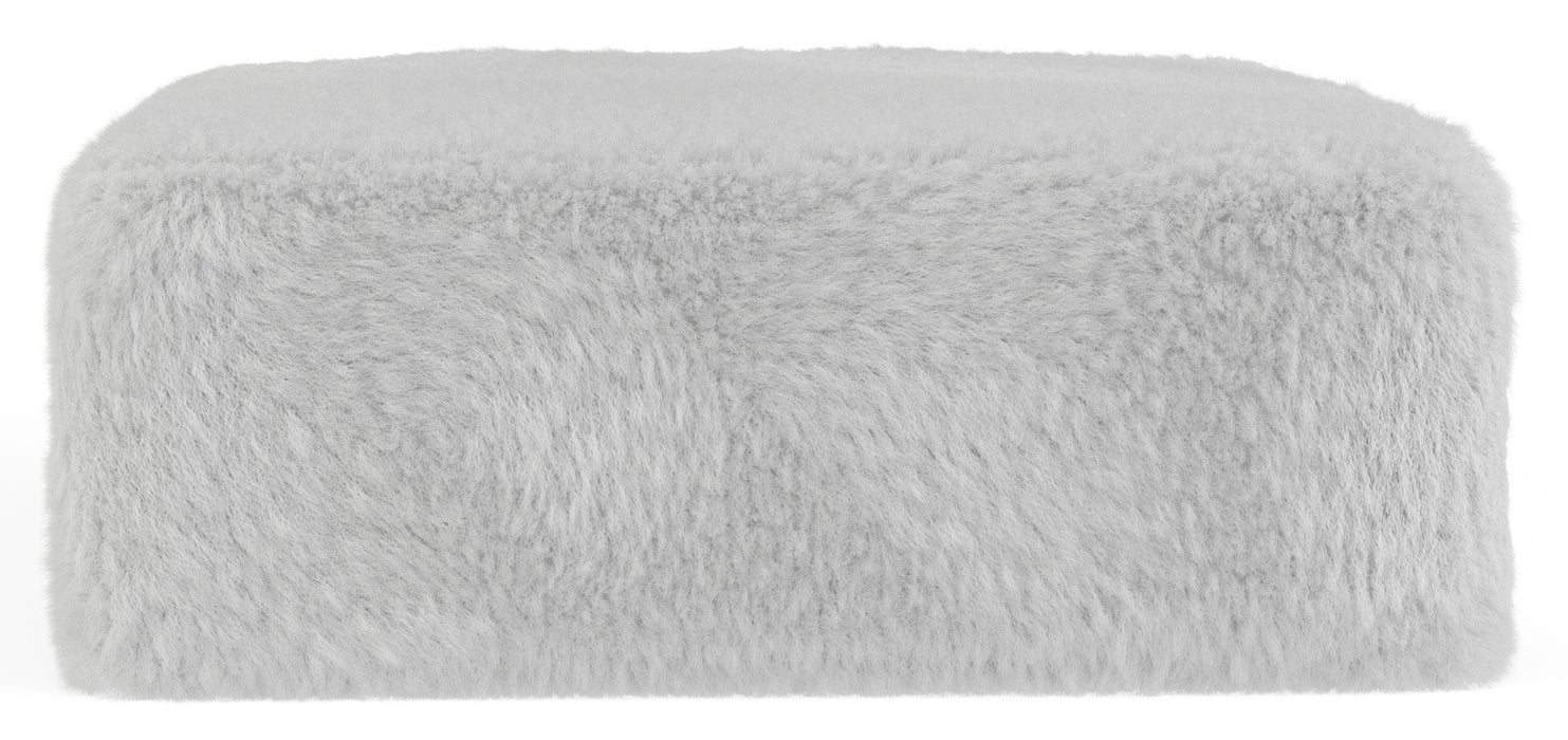 Bankside - Fabric Cocktail Ottoman - Gray