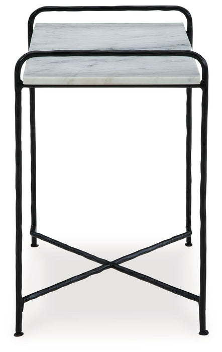 Ashber - Accent Table - White / Black